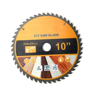 China Sharp 10 inch 25.4mm 80T Tungsten Carbide Wood Cutting Tip Circular Saw Blades For Miter Saws for sale