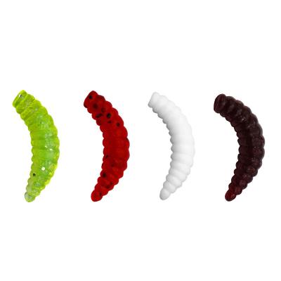 China Simulation Soft Breadworm Bait Larva Worm Fake Bait 2cm 0.37G Horsemouth Carp Bait Fake Bait / Bionic Bait for sale