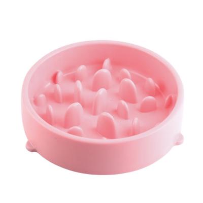 China Viable Wholesale Custom Non-Slip Logo Slow Feeder Dog Bowl Pet Food Feeder for sale