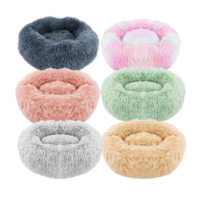 China Fashionable New Product Ideas China Suppliers In Wholesale Custom Luxury Pet Accessories Shag Rug Faux Fur 60cm Luxury Dog Bed for sale