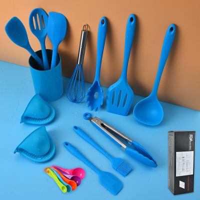 China Sustainable Kitchen Accessories Sale Silicone Kitchen Utensils 14 Sets Kitchen Tool for sale