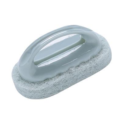 China Sustainable Bathroom Kitchen Cleaning Tools With PP Handle Multi Function Washing Sponge Dish Tub Brush for sale