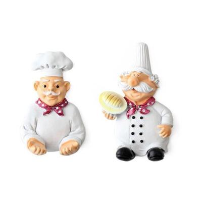 China Decorative Kitchen Cartoon Chef Outlet Plug Power Rope Storage Hook Wall Shelf Key Rack Shelves Storage Rack Kitchen Wall Mounted Hook for sale