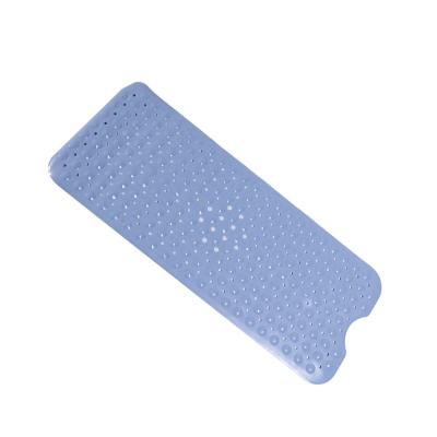 China Anti Slip Large Durable Bathroom Mat Safety Tub Shower Mat Covers Non Slip Bathtub Mats 1pc With Suction Cups Top Handle for sale