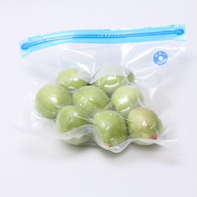 China Sustainable Airtight Seal Bags For Food Fruit Storage With Air Valve Reusable Vacuum Food Storage Bags With Pump for sale