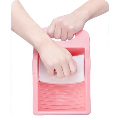 China Washboard Household Easy Clean Home Thick Plastic Underwear Clothes Hand Wash Laundry Basin for sale