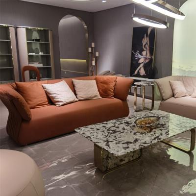 China Ergonomic Design Special Luxury Living Room Furniture Sectional Leather Sofas for sale