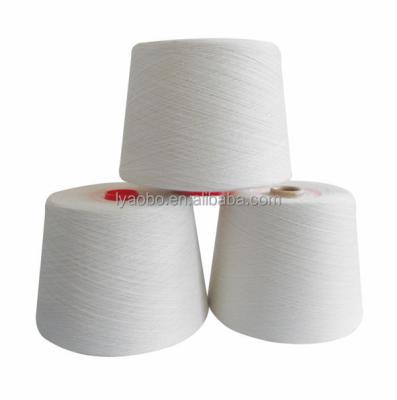 China Sustainable Raw White 20s Polyester Spun Yarn / Virgin Polyester Yarn / 100 / Spun Polyester Yarn for sale