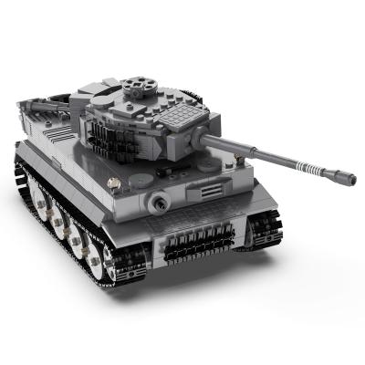 China The Technic Military Tank Vehicle Building Block Tiger Tank Model War Arms Military Remote Control Weapon Bricks Cada Technic Building Blocks Brick C61071 Toys Christmas Gifts For Boys for sale