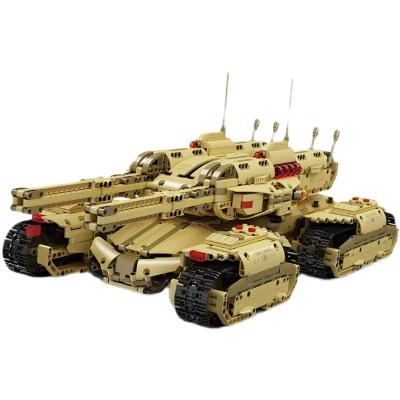 China Military Technic Tank Vehicle Building Blocks Bricks Cast King Military Technic Mammoth Tank Arms Remote Control Model Weapon Building Blocks Brick Toys Christmas Gifts For Boys for sale