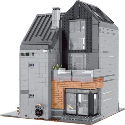 China Architecture Street View Building Block Bricks MORKMODEL Architecture Building Block Street View Series Exprert Series DIY Collected Toy Holiday Gift For Children for sale