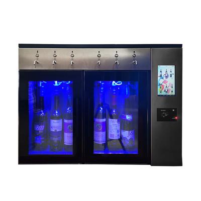 China Hot selling stainless steel +glass tengda for wine dispenser ice glass wine dispenser wine cabinet wholesale glass for sale