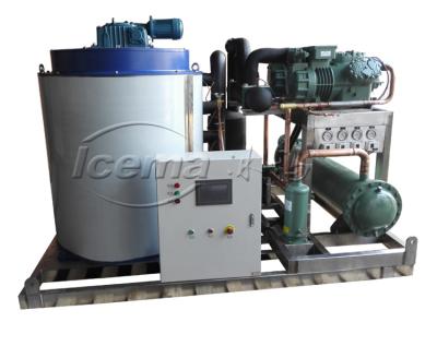 China Containerized Flake Ice Plant 60T/day Ice Making Machine Snowflake Fish-chilling Ice Machine for sale