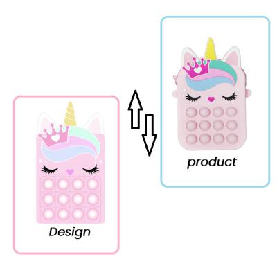 China Portable pouch the latest fasion phone silicone bag silicone coin purse colorful cosmetic bag silicone makeup brush wallet case for sale