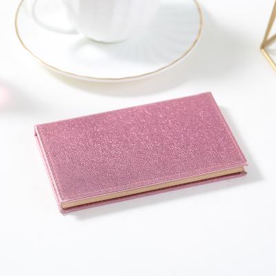 China Handmade Empty Cosmetics Leather Palette Packaging Pink Eyeshadow Palette Pans Makeup Cardboard Pallet PU For Girl Carton for sale