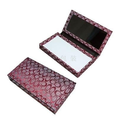 China 2020 Fashion Handmade Popular Empty Magnetic Makeup Pink Eyeshadow Palette Make Up Cosmetic PU Leather Box For Girl for sale