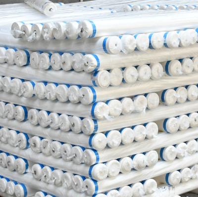 China Customized Wholesale Customized 100% Woven Waterproof Polyester Fabric White Weight Bleached Fabric In Roll for sale