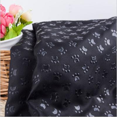 China Factory New Design Polyester Twill Fabric Breathable Direct Dog Claw Pattern Protective Tablecloth Plastic Tatami, Anti-slip Cushion Cloth for sale