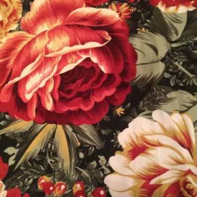 China Large design 3d waterproof plain/twill 100 polyester dispersion textile fabric waterproof flower printed cheap price for sale