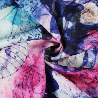 China Butterfly pattern 300T pongee waterproof high quality 100 polyester woven microfiber fabric for sublimation printing quilt cover for sale