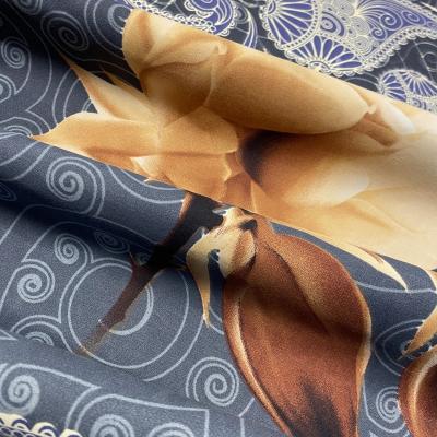 China Waterproof Elegant Woven Dyed Brushed 100% Microfiber Polyester Home Textile Flower Pattern Fabric For Bed Sheets for sale