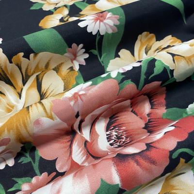 China Waterproof Most Popular Flower Pattern 100% Polyester Brushed Microfiber Dye Printed Fabric For Bed Sheets for sale