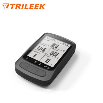 China Heart Rate Monitoring Waterpoof /Cadence/Speed/Calories/Distance/Time/Elevation Trileek GPS Cycling Computer with BLE5.0 ANT+ for Cycling Monitoring for sale