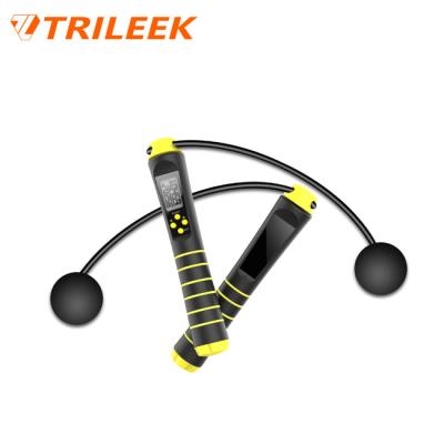 China Trileek Skipping Rope Adjustable Length Smart Magnetic Sensor Control Jump Rope For Interval Training for sale