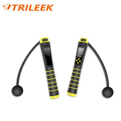 China Trileek Adjustable Long Rope Length Rope Smart Jump Rope For Fitness for sale