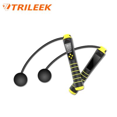 China Trileek Skipping Rope Adjustable Length Smart Magnetic Sensor Control Jump Rope For Interval Training for sale