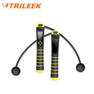 China Best Control Adjustable Magnetic Sensor Trileek Length Rope Skipping Rope For Shape Fiitness Curve for sale