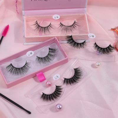 China Luxury Wholesale Extra Long 3d Silk Eyelashes Own Brand Faux Mink Eyelashes Strip Mink Eyelash Trays for sale