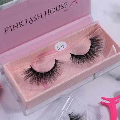 China Long Same Private Label 100% Handmade Faux Mink Lashes Silk Eyelashes 3d Faux Mink Eyelashes for sale