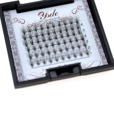 China Super Natural Soft New Design Pre Prepared Volume Silk Synthetic Lashes Eyelash Extension for sale