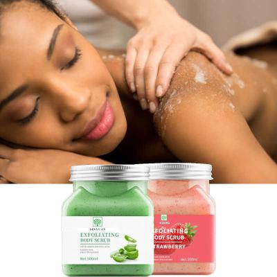 China Exfoliator OEM ODM 100ml 150ml 200ml 300ml Vegan Fruit Body Scrubs Exfoliator Cleaning Whitening Exfoliate Sugar Hand Foot Face Scrub for sale