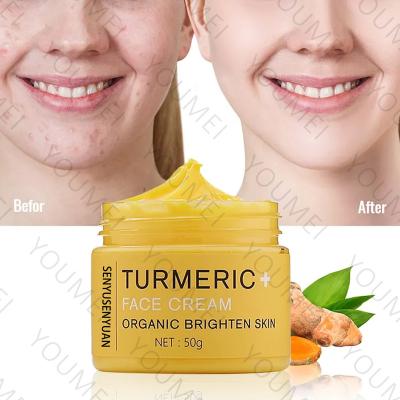 China OEM/ODM Private Label Vegan Natural Turmeric Skin Care Nourishing Brightening Face Cream Whitening Cream for sale