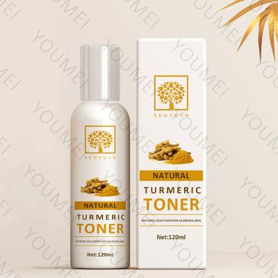 China OEM 100% Turmeric Organic Brightening Whitening Facial Toner For Black Skin, Natural Aloe Vera Remove Acne Repair Turmeric Toner for sale