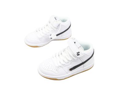 China 2021 autumn new color matching white shoes small waterproof white children's shoes thick single shoes for sale