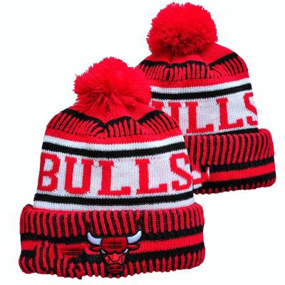 China Beanie Basketball Hat Winter Warm Elasticity Knitted Embroidered High Quality Cheap Wholesale Antibacterial USA All Team Hats For Women Men for sale