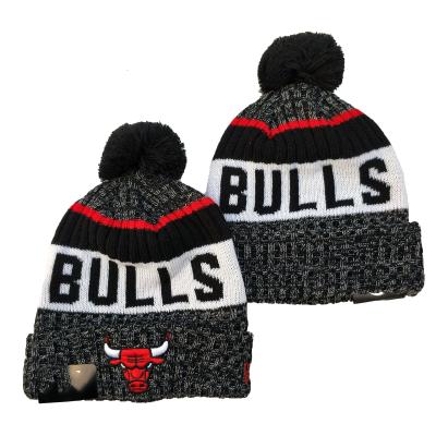 China Antibacterial In Stock N-Ba Beanies Winter Hats Wholesale Knitted American Basketball Team Hats For 30 Teams for sale