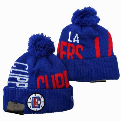 China Antibacterial In Stock N-Ba Beanies Winter Hats Wholesale Knitted American Basketball Team Hats For 30 Teams for sale