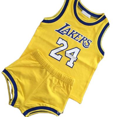 China Hot Sales Antibacterial High Quality Student Basketball Jersey Training Sport Wear For Kids for sale