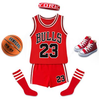 China Wholesale Children's Clothing Antibacterial Children's Basketball Summer Sports Short Sleeve Suit for sale