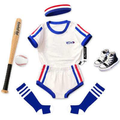 China Antibacterial Children's Suits Boys And Girls White Sports Suits For Boy's Baseball Suit for sale