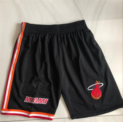 China Antibacterial Basketball Shorts With Pockets For Men Black Color Mesh Sportswear Basketball Shorts Comfortable for sale