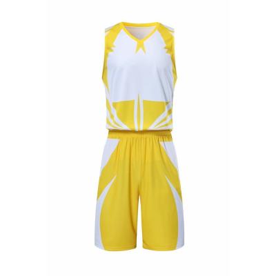 China 2021 OEM Antibacterial Basketball Wear Singlet Sets Polyester Adjustable Design Your Own Logo Basketball Uniform Sets for sale