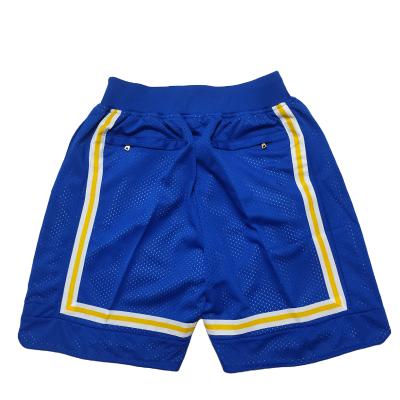 China Drop Shipping Antibacterial Kids Basketball Shorts #22 Retro College Stitched Basketball Shorts for sale