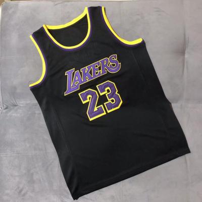 China #23 Wholesale Mens Basketball Tank Tops High Quality Embroidery Breathable Basketball Tank Top Antibacterial For Men for sale