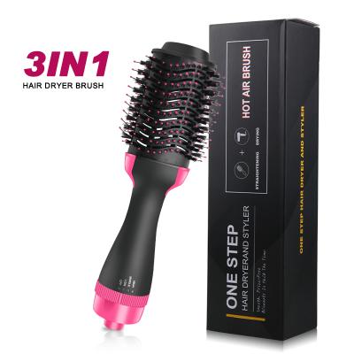 China Ionic Hair Dryer Sweep Brush Volumizer High Quality Hair Dryer 3 in 1 Hair Dryer Brush for sale