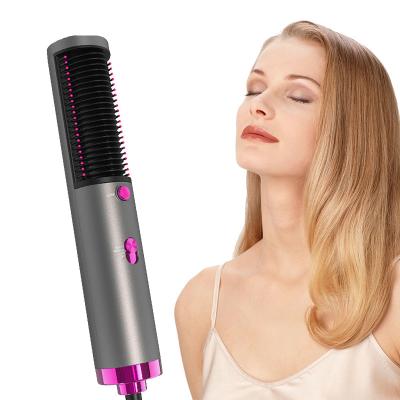 China Hot Home Electric Hair Straightener Brush Hair Dryer Comb Airbrush Salon Hairdresser Barber Comb for sale